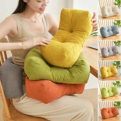 1pc Luxurious Waist Cushion, Student Back Support Pad, Office Nap Seat Cushion For Chair Or Sofa, Work Chair, Recliner, Suitable For Lumbar, Neck, Back Support Small Pillow, Lumbar Pillow, Throw Pillow, Lumbar Support Cushion