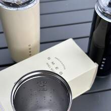 NEW 420ML 4 Color 316 Dual-Purpose Stainless Steel Travel Cup Beverage CUP Popular Coffee Cup With Cold Insulation Cup