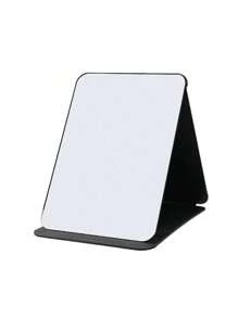 1 件简约浴室化妆镜，便携式桌面梳妆镜，适用于办公桌、家用、可调节独立式化妆镜，适用于卧室、宿舍、家居装饰、浴室配件 - 黑色 - 查看 14