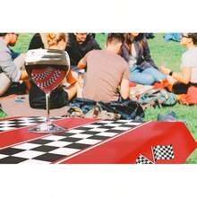 TendenciaPaquete de 3 manteles de coche de carreras a cuadros – decoraciones de fiesta de cumpleaños para coche de carreras, manteles de fiesta infantiles, 54 x 108 pulgadas, rectangulares desechables paraCalidad premium - Rojo Negro Blanco Cuadros - Ver 5