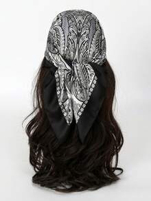 1 件 Bandana 风格佩斯利印花围巾，男士仿丝方形头巾，时尚围巾，适合日常使用，男士配饰，男士围巾 - 彩色 - 查看 33