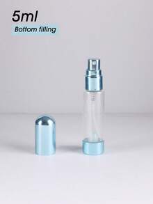 1 件/5 件 5ml 迷你玻璃底可填充香水瓶 - 防漏铝喷雾器 - 便携式细雾喷雾瓶 - 可再填充且易于泵送的设计 - 适合香水、古龙水 - 旅行必备 - 居家、卧室、浴室装饰、旅行配件，适用于婚礼、派对、节日、返校、生日 - 送给爸爸、妈妈、朋友、新年、配饰、趣味礼物 - 彩色 - 查看 10