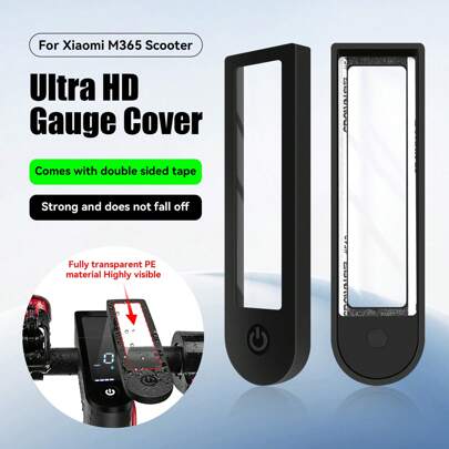 غطاء واقي جديد محسن للوحة العرض، تغطية كاملة بشفافية عالية وزاوية عرض عالية الوضوح، حالة واقية من السيليكون مضادة للانزلاق والخدش والغبار والمطر، مناسبة لدراجة شاومي الكهربائية M365/1S/Pro/Pro2، ملحق واقي فعال