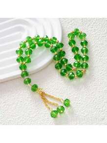 1pc Minimalist 33pcs 10mm Crystal Glass Beads Islamic Prayer Beads, Muslim Rosary, High-End Gift For Daily Prayer - Natural Crystal Bracelet - View 19