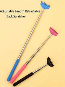 1 件可伸缩互动逗猫棒 - 二合一按摩梳和抓挠玩具，适合宠物美容玩耍 - 彩色 - 查看 5