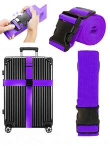 1pc Luggage Strap, Travel Baggage Suitcase Binding Strap, Cross Packing Belt Thickened Tiedown Strap For Travel Storage Bag,Makeup Bag,Cosmetic Bag,Vacation Organizer,Large Capacity Makeup Organizer Makeup Case, For Lipstick, Brush, Skincare, Mobile Phone, Coin, Small Items, For Home,Gift,Vacation And Festival Halloween Christmas Multifunctional Use Bag For School School Accessories School Stuff