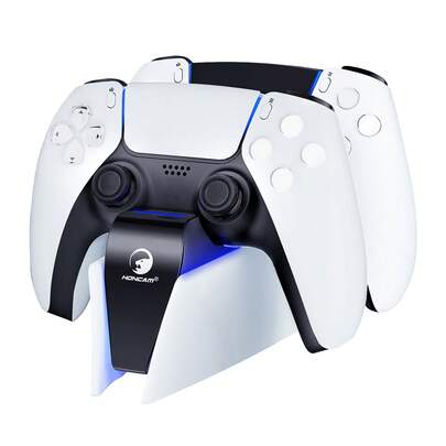 HONCAM PS 手柄控制器充电器，PS DualSense Slim PRO 控制器充电座，带 LED 指示灯 5