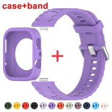 Soft Silicone Strap+Silicone Case Compatible With Huawei Watch Fit 4 Pro Sports Strap Case Hollow Compatible With Huawei Fit 4 Protective Accessories