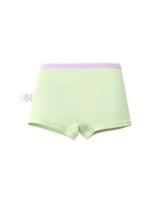 4pcs/Pack Girls' Cute Mermaid Pattern Contrast Color Comfortable Briefs, Suitable For Toddlers & Little Young Girl - Multicolor - View 4