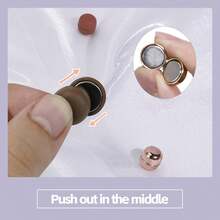 12pcs/Set Magnetic Scarf Clips For Women, No Need Pins, Multi-Use Magnetic Pins For Scarves, Shirts, Dresses And Clothes, Beach - Black - View 4