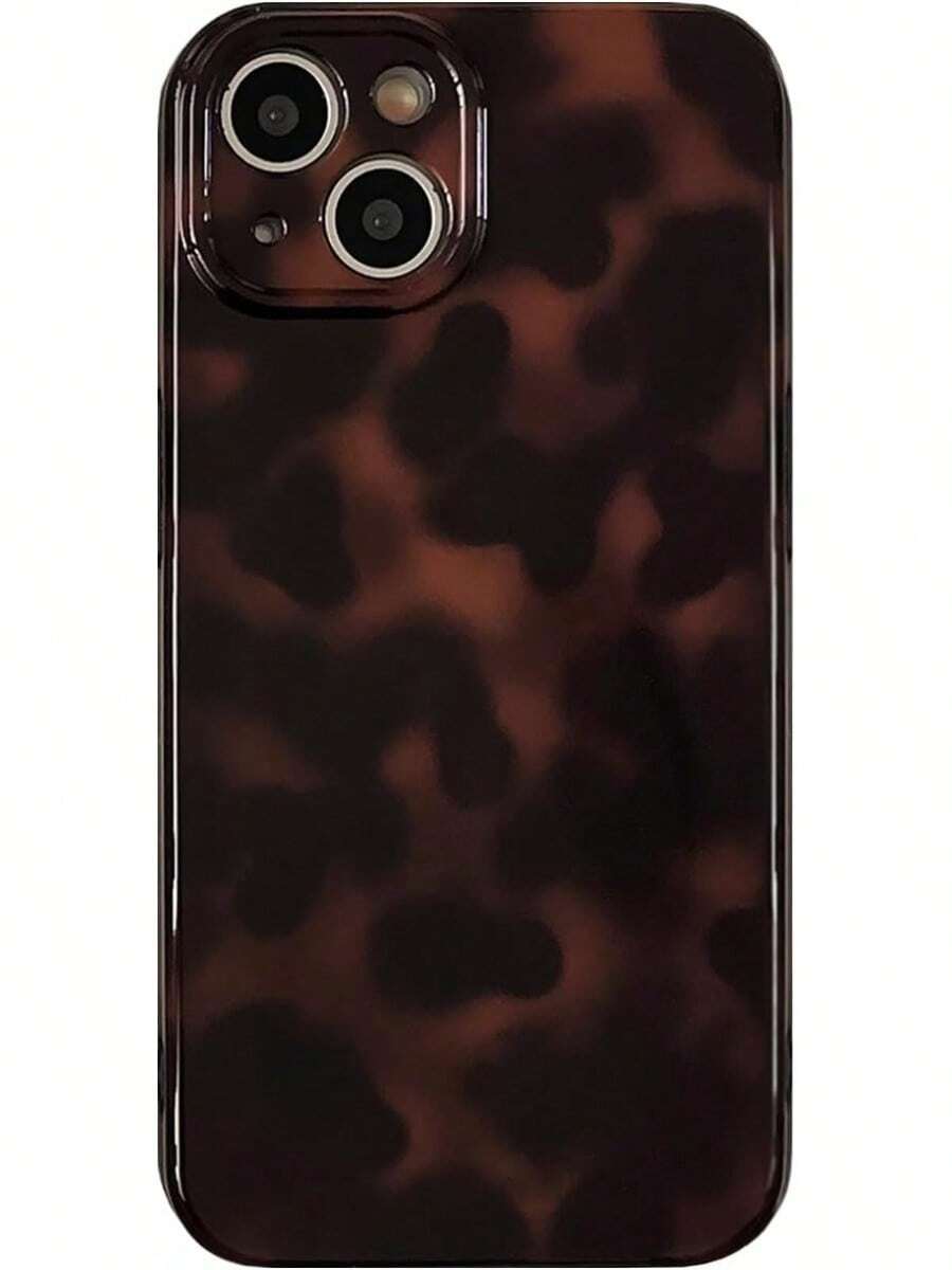 Aesthetic Tortoise Shell Phone Case For IPhone 14 6.1in,Retro Cool Girl Leopard Print Brown Amber Full Camera Protective Cover For IPhone 14 6.1"2025.1navidad20251027 - iPhone 17 Air - Xem 1