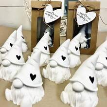 DIY Clay Mold Faceless Santa Claus With Beard Decor Mold, Home Decoration Figurine Mold For Resin, Plaster, Candle, Silicone Mold - White - View 1
