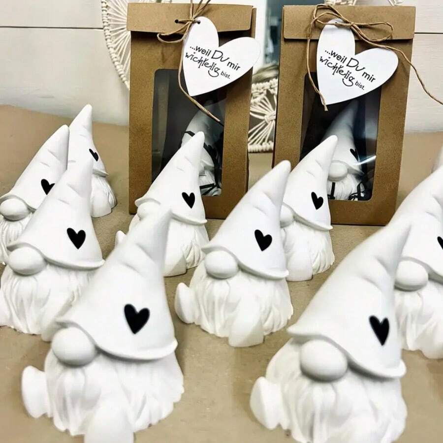 DIY Clay Mold Faceless Santa Claus With Beard Decor Mold, Home Decoration Figurine Mold For Resin, Plaster, Candle, Silicone Mold - White - View 1