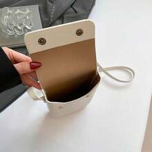 1 Pc Minimalist Flap Crossbody Bag Mini PU Leather Phone Purse Women's Square Shoulder Bag For Women Money Wallet Purse Wallet Fall Autumn