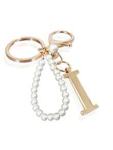 Premium Elegant Gold Pearl Letter Keychain, A-Z Alphabet 3D Pendant, Glamorous Pearl Chain With Rhinestones (Can Be Disassembled According To Personal Preference), Fashionable Alloy Keychain Ring, Earphone Pendant, Backpack Hanging Ornament, Car Keychain - Multicolor - View 13