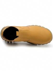 Botas con punta de acero para hombres, impermeables, botas de trabajo negras impermeables, botas de mujer de microfibra y cuero con punta de acero para hombres, zapatillas de trabajo, almacenes, cómodas, fábrica, al aire libre, taller de forja, para usar como senderismo, regalo del Día del Padre