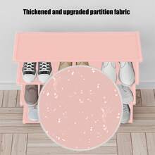 1 Piece 4-Tier Simple And Practical Shoe Rack For Shoes, Boots, And Clothing Accessories, Made Of Stainless Steel Tubes And Plastic Brackets, Freestanding Black And White Shoe Rack, Easy To Assemble And Space-Saving - 玫紅色 - 查看 3