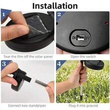 2/4Pcs Solar LED Firework Fairy Light Outdoor Garden Decoration Lawn Pathway Light For Patio Yard Party Christmas Wedding - Warm White - View 11
