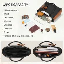 NEWHEY Handbags For Women Large Capacity PU Leather Tote Bags For Women With Zip, Shoulder Bag Ladies Handbag Tote Bag For School Work Travel Shopping