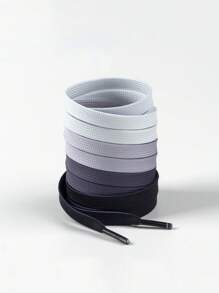 1 par de cordones de zapatos de moda con degradado de color, disponibles en múltiples colores, cordones elegantes para tenis, zapatos casuales, accesorios para zapatos