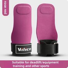 1 Pair Sports & Fitness Protective Gloves, Suitable For Pull-Ups, Bench Press, Super Fiber Wrist Support, Strong Grip Assist Strap, Heavy Duty Lifting Strap - Multicolor - View 1