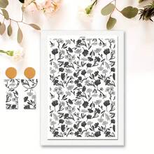 DONQE 美丽植物图案印花水转印纸，制作软陶瓷耳环，双面水粘土转印贴纸 DIY 手工模具
