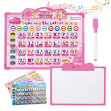 Kids Audio WordPad -Interactive Talking Educational Poster - Pink - View 2