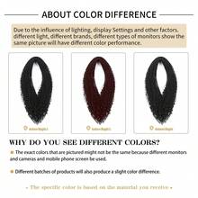 24 Inch 30 Strands Dreadlock Extensions Sets,3 In 1 Mixed Synthetic Dreads Extensions, Black Straight&Curly&Boho Handmade Dreads Hippie Style Dreadlocks For Woman - Multicolor - View 7