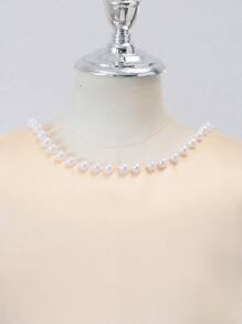 优雅香槟金花童礼服，饰有珍珠蝴蝶结，公主风，适合婚礼、舞会、毕业典礼、生日派对、圣诞节等场合。 - 香檳色 - 查看 8