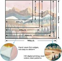 Local Shipping 2025 New   Black And White Tapestry Starry Night Mountain Tapestries For Bedroom Aesthetic Moon And Stars Tapastry's Wall Hanging Dark Nature Forest Wall Tapestry For Living Room Dorm (48'' * 36'') - Multi Color - View 9