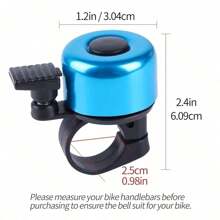 1/2/5pcs Mini Bicycle Bell, Clear & Loud Sound, Spring-Loaded Ringing For Quick Alerts, Durable And Lightweight Design, Mountain Bike Bell Horn And Cycling Accessory, Colorful Safety Bell, Also Suitable As Scooter Bell For Adults, Easy To Install On Handlebars.