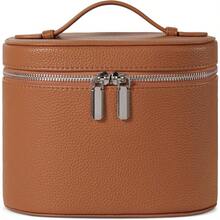 Portable Christmas Gifts Cosmetic Bag - Travel Toiletry Organizer With Compartments & Handle For Women - 棕色 - 查看 1