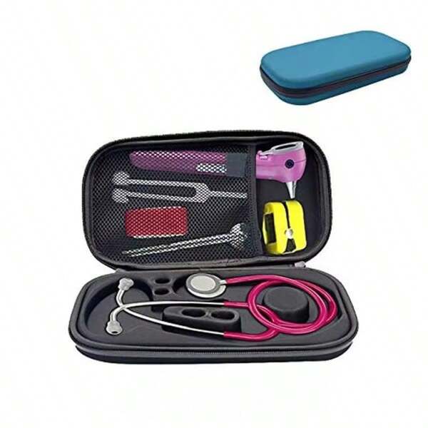 1 pieza Estuche de almacenamiento universal de EVA para estetoscopio, estuche de transporte para monitor fetal de embarazo y estetoscopio para el hogar