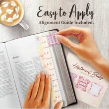 1set Bible Labels And Soul Nourishing Book Abstracts -75 Large Printed Laminated Bible Labels, New And Old Testament Labels, Bible Book Titles+Inspirational Book Summary Phrases, Bible Study Supplies, Diary Accessories, Peeled And Pasted,Christmas Gift, Merry Christmas