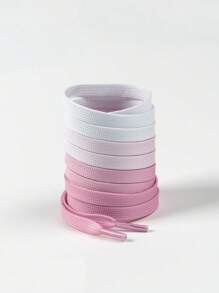 1 par de cordones de zapatos de moda con degradado de color, disponibles en múltiples colores, cordones elegantes para tenis, zapatos casuales, accesorios para zapatos