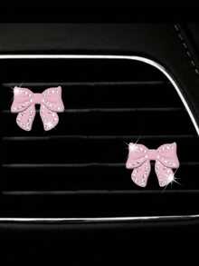 珍珠蝴蝶结汽车出风口装饰件车内装饰车载空调出风口装饰夹 - 彩色 - 查看 14