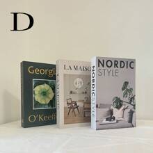 3pcs Foldable Fake Books, Luxury Decorative Simulation Books Set For Showroom, Coffee Table, Villa, Hotel, Home Decor, Photography