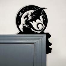 1 buc. Siluetă de dragon din fier, decor de perete din fier, temă de film, decorare dormitor interior, potrivită pentru cadouri de Halloween și Crăciun