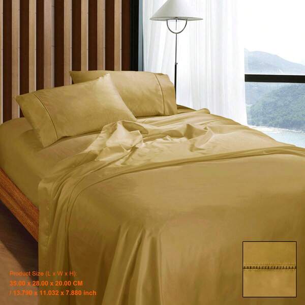 Luxurious 1100TC Egyptian Cotton Sateen King Sheet Set In Latte - Premium Quality Bedding For Ultimate Comfort And Style