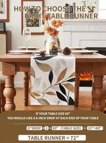 1/2/3/4/5 pezzi Set di Runners da Tavolo Floreali, Decorazione Tavolo con Stampa Giardino Botanico, Tessuto in Poliestere Intrecciato, Resistente al Calore e alle Macchie, Senza Pieghe, Adatto per Tavoli da 6/8/10 Posti, Lavabile in Lavatrice, Decorazione per Sala da Pranzo e Matrimoni, Essenziale per Apparecchiare la Tavola in Primavera ed Estate, Decorazione Autunnale, Decorazione per la Casa