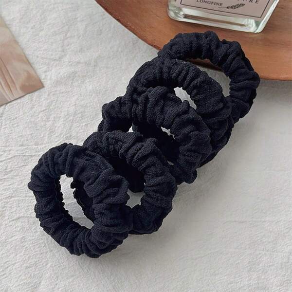 10 pezzi Elastici per capelli in nylon spesso ad alta elasticità, adatti per fissare code di cavallo alte e acconciature quotidiane, accessori per capelli, regali di bellezza per la casa per le donne, corda per capelli