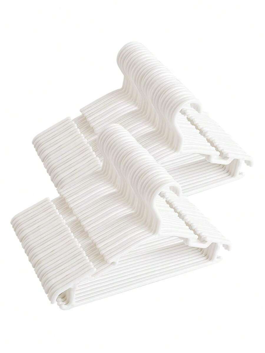 10/20pcs Kids Clothes Plastic Hangers, Durable Non-Slip Children Clothing Drying Racks - Multicolor - View 1