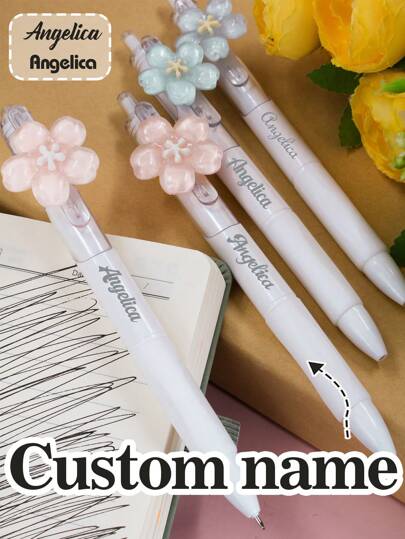 Pixuri cu gel personalizate cu nume, pixuri personalizate pentru profesori, pix cu bilă personalizat, pixuri personalizabile cu flori, cadouri de ziua de naștere, Ziua Profesorului, aniversare, cadouri de absolvire, Halloween, rechizite pentru întoarcerea la școală, Ziua Îndrăgostiților, copii, zi de zi, școală, elev, prieten, bărbați, femei, casă, afaceri, muncă, birou