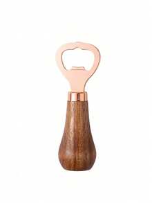 Customized Beer Bottle Opener, Wooden Handle Creative Upright Stainless Steel Bottle Opener, Hotel/Restaurant/Bar Supplies, Multifunctional Promotional Gift, Suitable For Beer Festivals, Holidays And Events, Customized Soda Bottle Opener, Halloween Party Celebration Bottle Opener Tool - Ginger - View 8