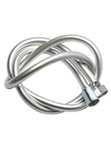 PVC 光滑淋浴软管 1.5 米/59 英寸，带防扭黄铜接头 - 通用替换，灵活，防扭结和防泄漏