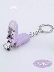 1个/2个装便携式迷你可折叠指甲钳钥匙扣，可变形指甲剪，带钥匙链的指甲修剪器，适合送给男朋友/女朋友的情人节礼物、圣诞节礼物