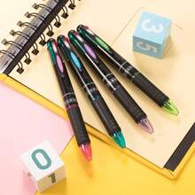 24 Pack 0.7mm 4 Color Multicolor Ballpoint Pens, 4-In-1 Multi Colored Gel Ink Retractable Ball Point Pens Gifts For School Student Office Teacher Nurse Staff Holiday Party Favors-976470 - 192 - Xem 5