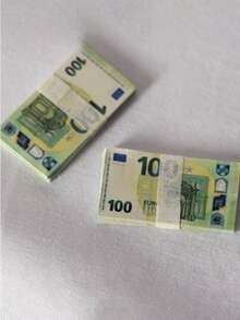 75 tờ tiền giả Euro & Đô la, Tiền giả Mini, Tiền xu đạo cụ, Đạo cụ phim, Đồ trang trí ngày lễ, Quà tặng vui nhộn, Origami, Tiền giả, Euro giả, Tiền xu giả, Giáng sinh, Halloween, Quà tặng trở lại trường - nhỏ - Xem 7