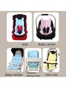 三合一可翻转新生儿汽车安全座椅头部身体支撑，3D Minnky 婴儿汽车安全座椅内衬，超柔软透气婴儿汽车安全座椅枕垫，适合男孩女孩，适合婴儿车、摇椅、秋千