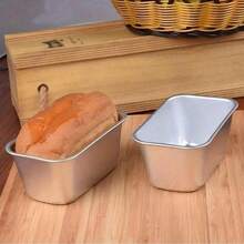 3pcs/1pc Non-Stick Rectangular Aluminum Bread, Cake, Cheesecake And Brownie Baking Pan, Suitable For Christmas Baking
